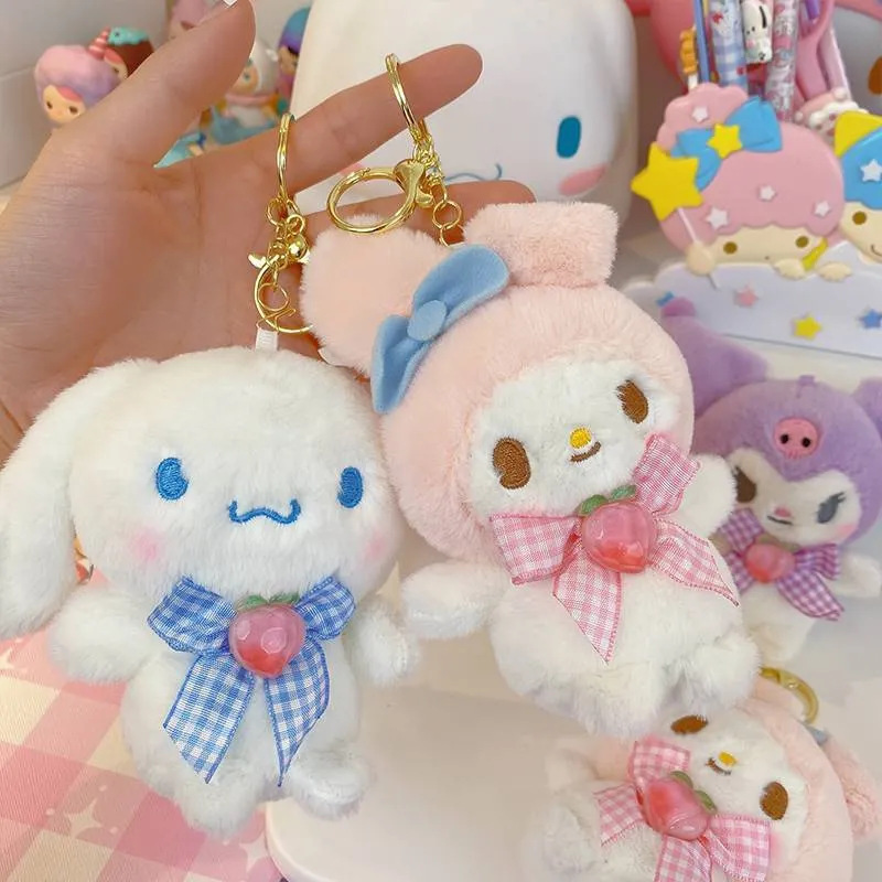 Cute pet Darling kulomi dog melody plush doll key chain pendant student female schoolbag key chain