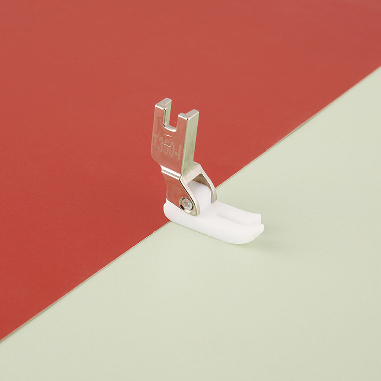 加厚平车带槽压脚 T350- 1带槽底板 塑料压脚 平车嵌线压脚