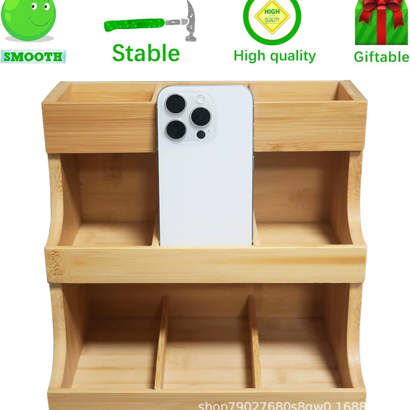 Бамбуковая стойка для хранения чайных пакетиков Многослойная стойка для напитков для хранения кофейных капсул Бумажная подставка для чашек