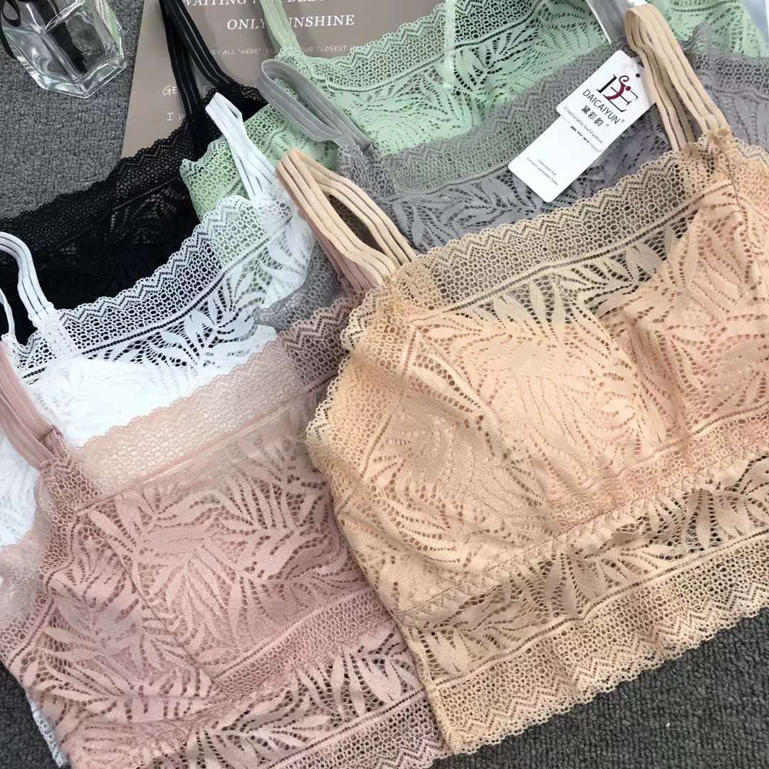 Nuevo cordón elástico de alta calidad belleza espalda chaleco las mujeres inalámbrico sexy sujetador ropa interior deportiva al por mayor