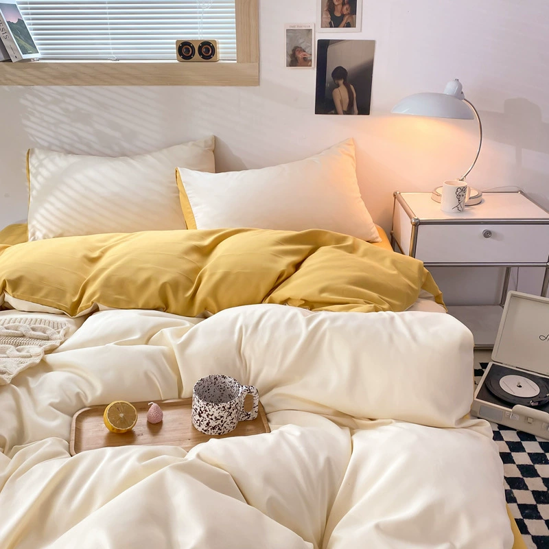 Cream duvet cover от 盛邦荣, универсальное хлопковое постельное белье, набор 3 предмета, набор 4 предмета