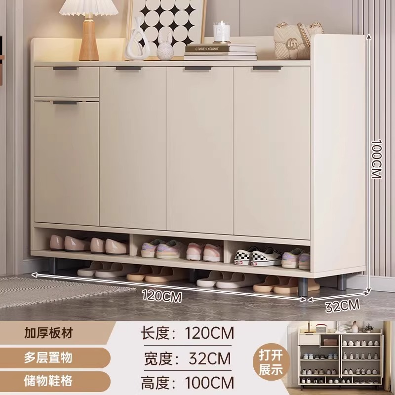 Gabinete de zapatos doméstico, armario de puerta de entrada, armario de puerta de entrada, nuevo armario de almacenamiento de gran capacidad, rack de zapatos de balcón