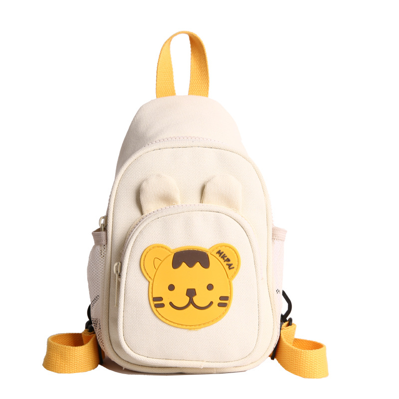 Jardín de infantes mochila infantil caricatura lindo animal pequeño bolso de pecho para padres e hijos bolso de lona para niños ligero