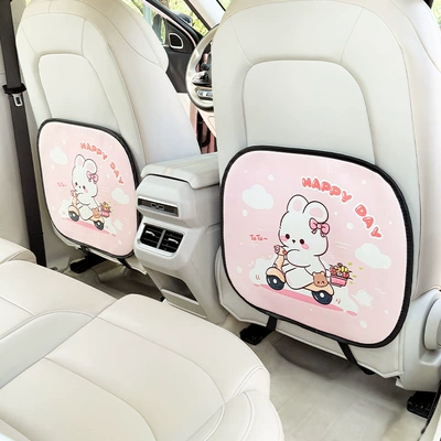 Chair back anti-kick pad Rear Seat Protection Pad, Anti-Dirty Protective - anti-kick-pad-cycling-bunny-2-pieces