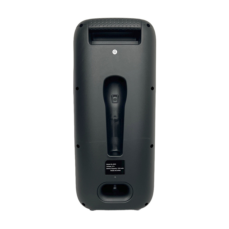 Hot sale transfronterizo doble 6 pulgadas 10W altavoces recargables danza cuadrada Bluetooth K música con micrófono LED luz