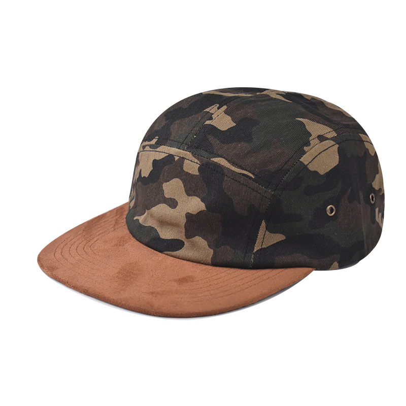 Japanese cotton camouflage retro solid color baseball cap