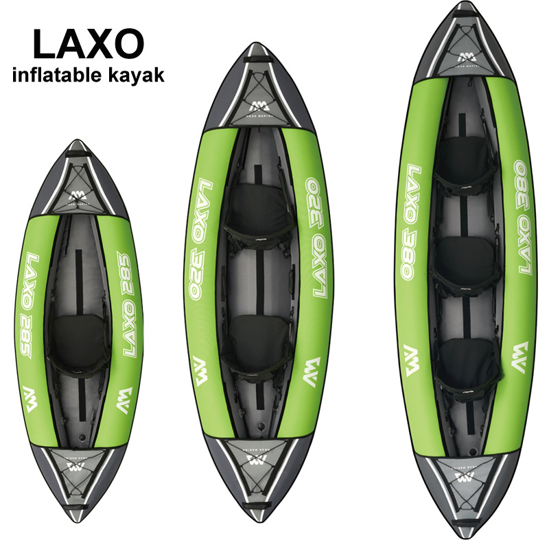 AQUA MARINA Le Rowing Thunder Whale Canoe Inflatable Boat Rubber Boat Polyester Cloth Jacket LAXO Single Double Three