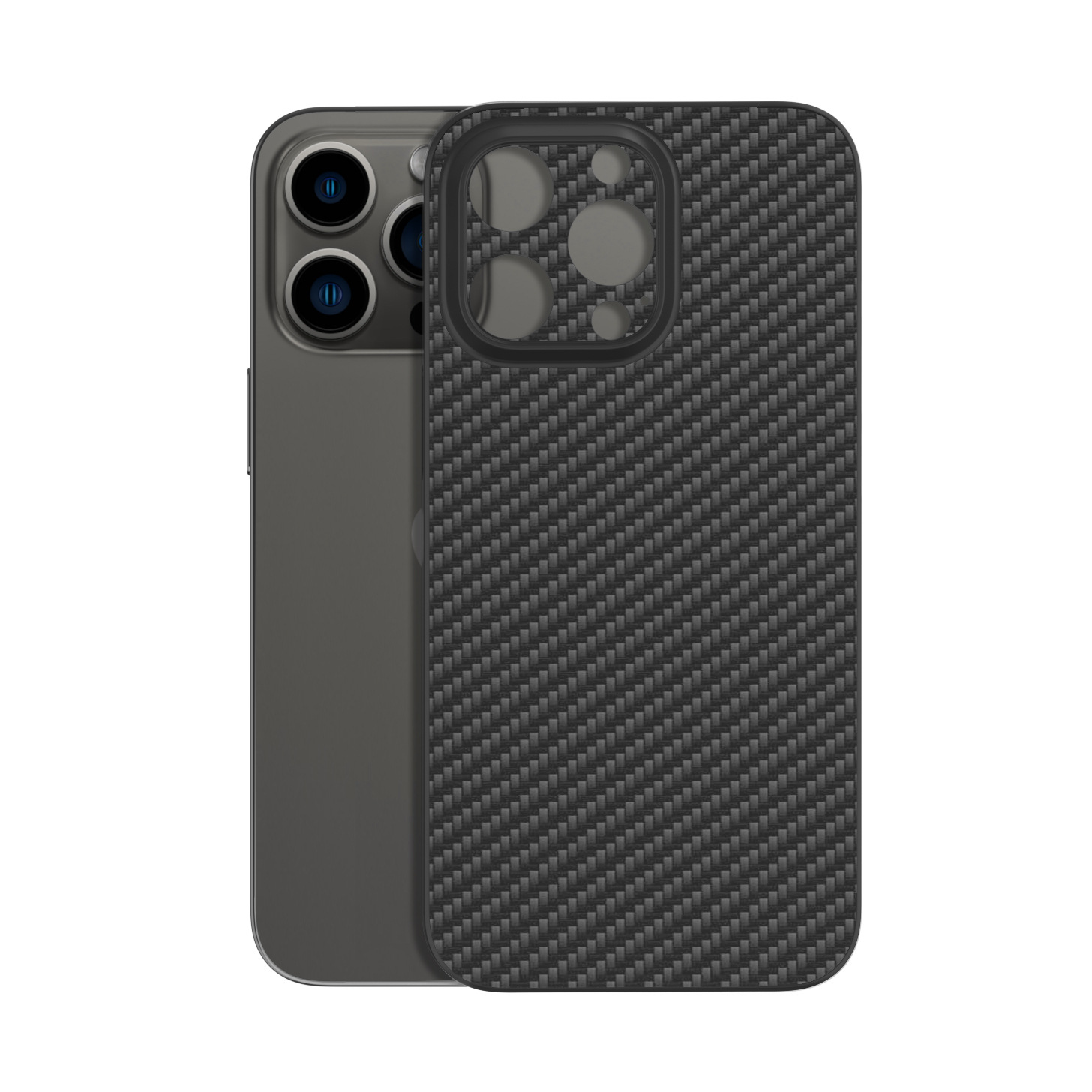 pp carbon fiber pattern solid black