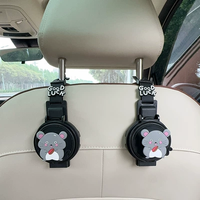 Car cup holder/beverage holder Holder Hook, Multifunctional 2-in-1 - water-cup-holderhook-two-in-one-black-2-pieces