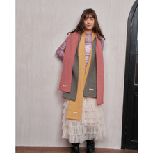 100%羊毛围巾韩剧同款细条纹防寒加长保暖围脖凹造型情侣针织围巾