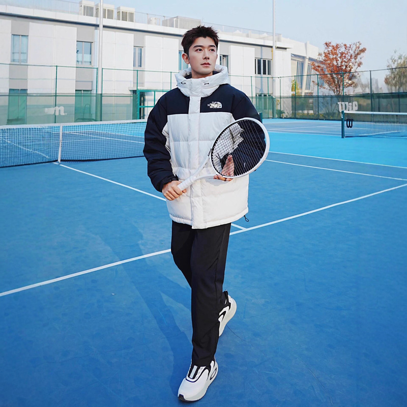 The North Face Himalayan down Jacket Winter Unisex Couple's Warm Coat Puffer Jacket White Duck down Trendy Hooded