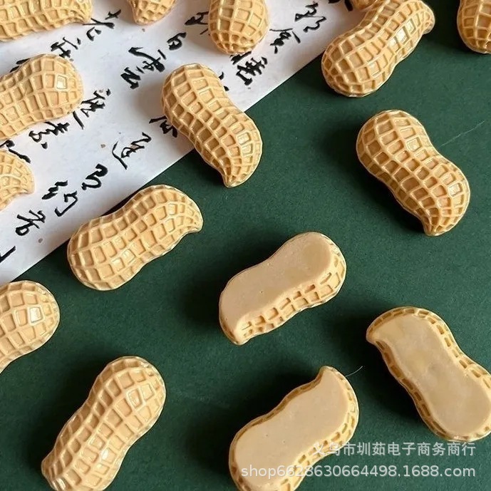 模擬柿ピーナッツ樹脂ジュエリーアクセサリー diy 生産クリーム接着剤ヘアピン冷蔵庫マグネット装飾車の装飾品|undefined