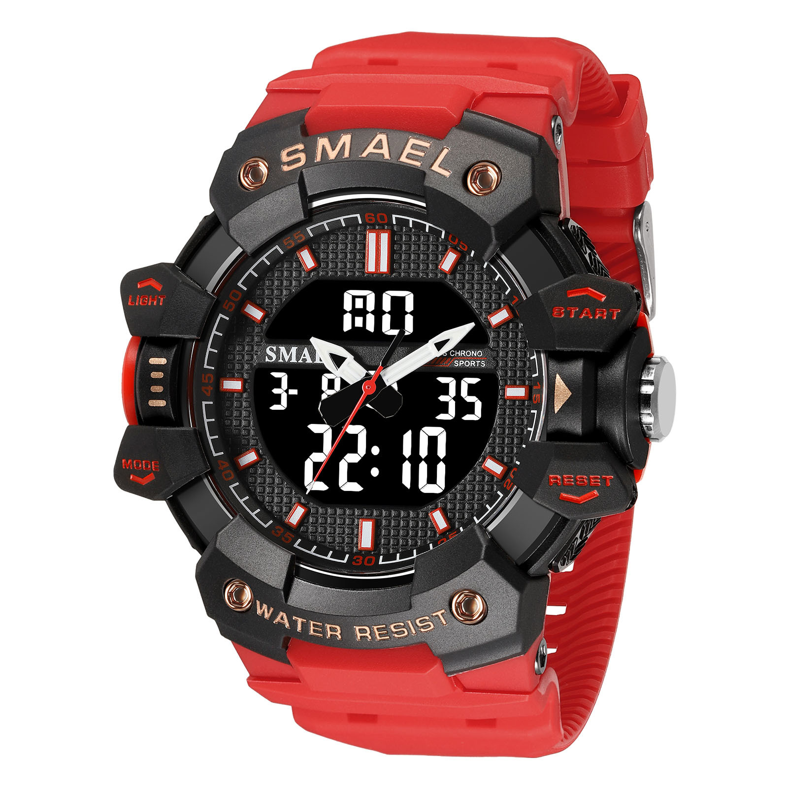 Smel 8080 juventud deportes reloj electrónico personalizado luminoso temporización reloj de alarma contraste color