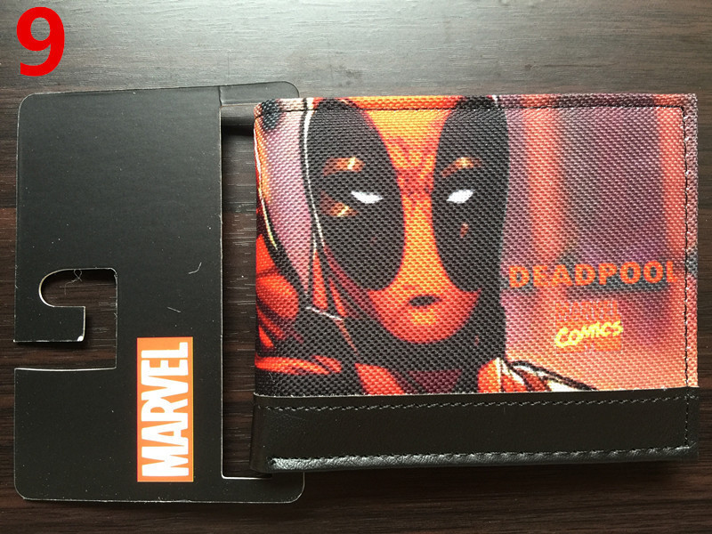 Deadpool deadpool cartera corta Marvel Avengers superhéroe pu cambio cartera