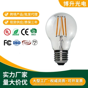 Лампа светодиодная лампа накаливания e26e27ce сертифицирована ul сертифицирована Edison светодиодная лампа с буквами Рождественский свет белый свет