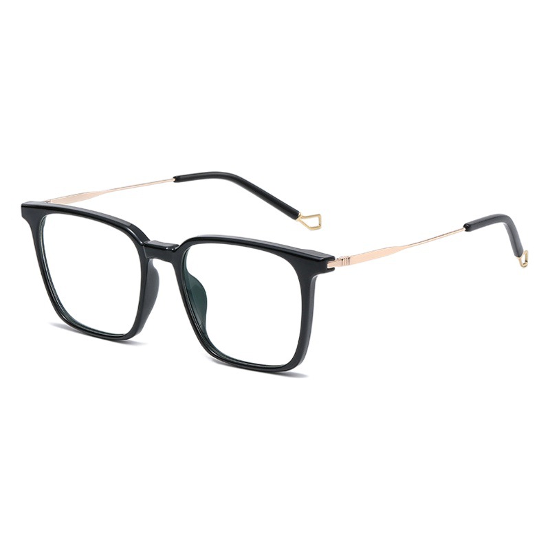 Nuevo artístico cuadrado liso gafas hombres y mujeres mismo TR90 miopía gafas marco TJ850 moda Anti-azul gafas de luz