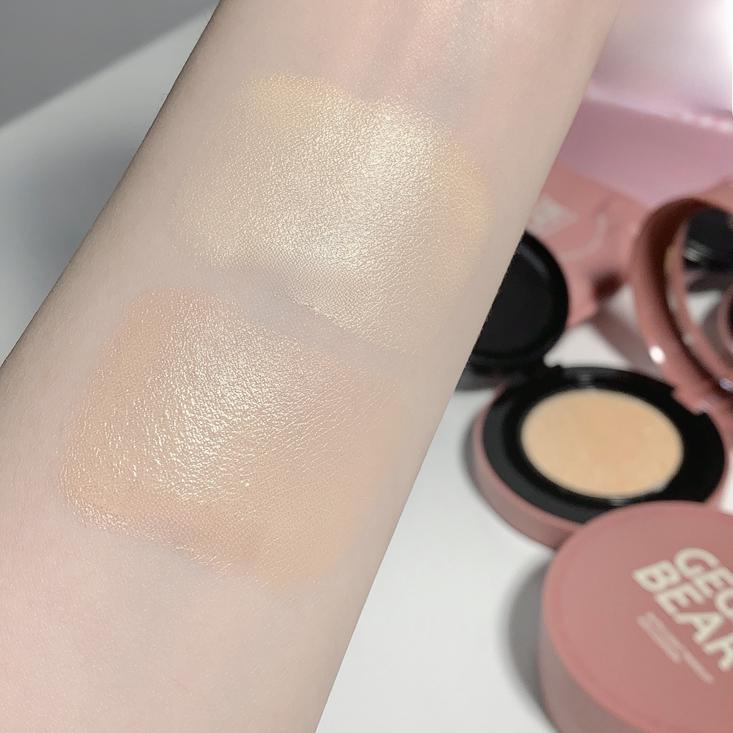 Gege bear輕潤遮瑕持妝氣墊 保濕水潤bb霜粉底液奶油肌cc霜