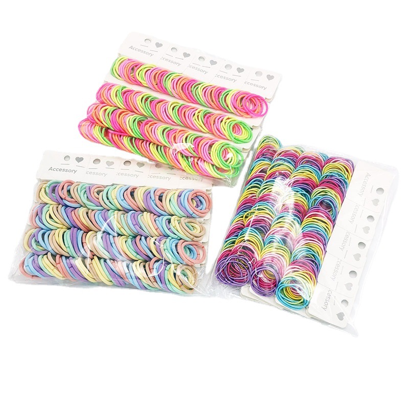 75 TT banda de goma anillo de goma tocado cuerda del pelo accesorios para el cabello de los niños dos yuanes tienda de joyería al por mayor suministro image 6