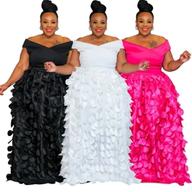 大码连衣裙;时尚休闲套装;连衣裙