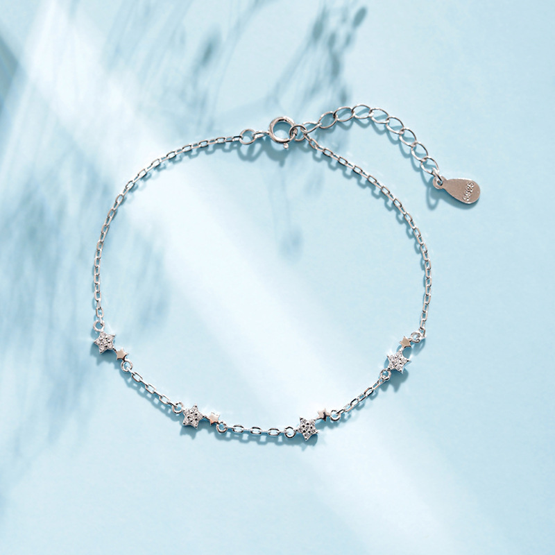 Star Bracelet for Women Summer Ins Niche Design Fairy Star Bestie Student Simple Cold Style Hand Jewelry