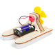 scientific experiment diy hovercraft speedboat model wind power technology small making steam children hand suit