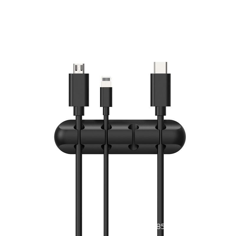 Amazon Venta caliente alambre almacenamiento Cable de silicona organizador cable de datos cubierta protectora velcro soporte de cable de nylon