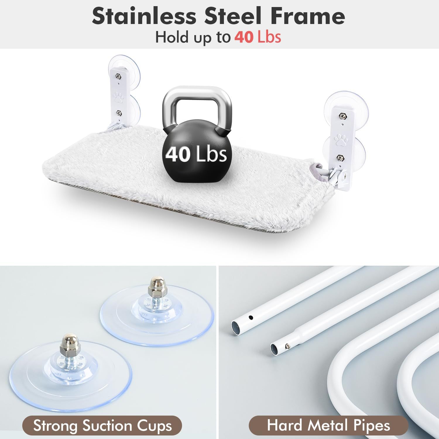 Transfronterizo de Amazon popular gato hamaca mascota gato nido balcón vidrio secado al sol hamaca gato nido Fuente fábrica