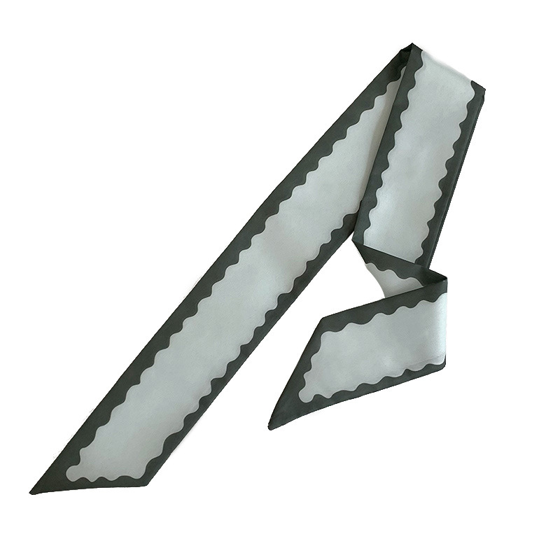 Pañuelo de seda, banda larga, decoración de alta calidad, bufanda pequeña, cinturón multiusos, diadema de cuerda de súper hada francesa, cinturón para el cabello, serpentina para el cabello