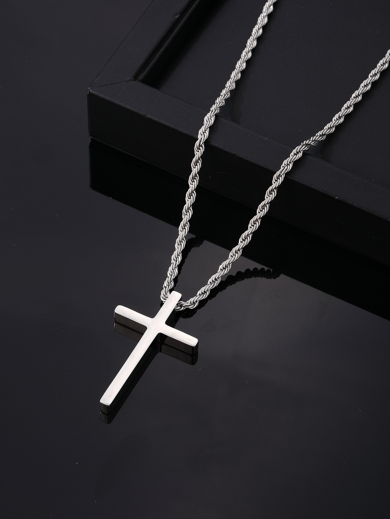 Hip-Hop Cross 304 Stainless Steel Plating Gold Plated Silver Plated Men's Pendant Necklace display picture 2