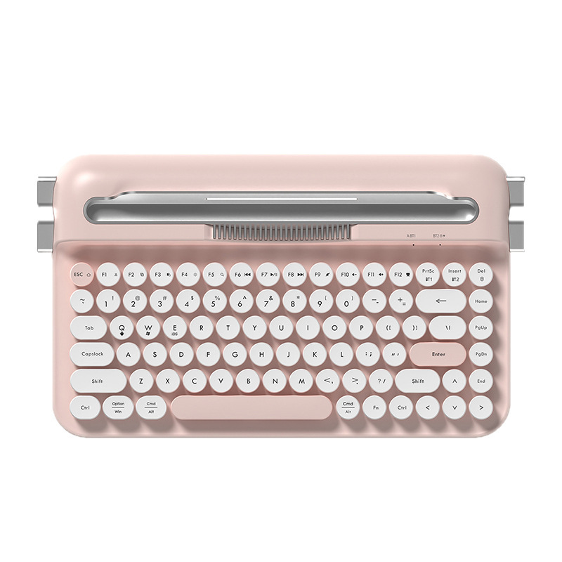 Heijue AF84 タイプライターキーボード Bluetooth キーボードワイヤレスキーボードオフィス女性キーボード適応タブレット|undefined