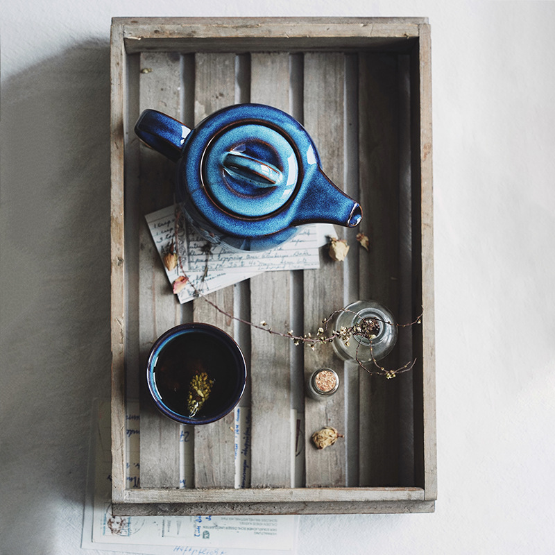 Cafetera semi-hecho a mano tetera hogar tetera cerámica Kung Fu juego de té tamaño capacidad manija sola olla logo