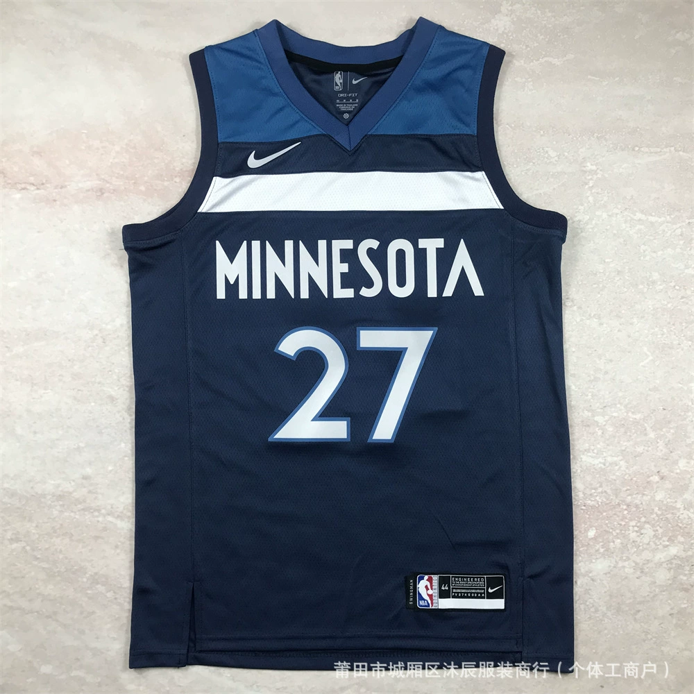 Горячее прессование американская баскетбольная форма Knicks Timberwolves Lakers Clippers Edwards Westbrook Russell спортивная майка