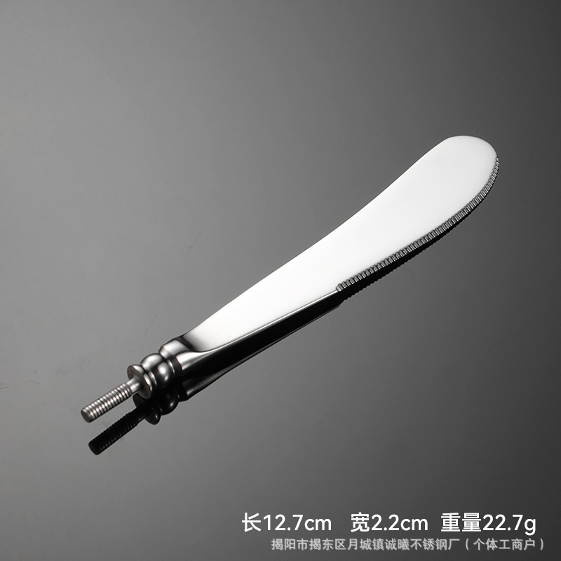 卸売 304 ステンレス鋼ボールビーズハードウェアヘッド半完成西洋食器厚みのある固体旋盤部品ナイフ、フォーク、スプーンアクセサリー|undefined