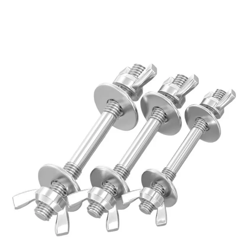 Настенные винты из нержавеющей стали 304, удлиненные двусторонние болты, ручные гайки, комбинированный набор резьбового стержня и винтовой крышки.