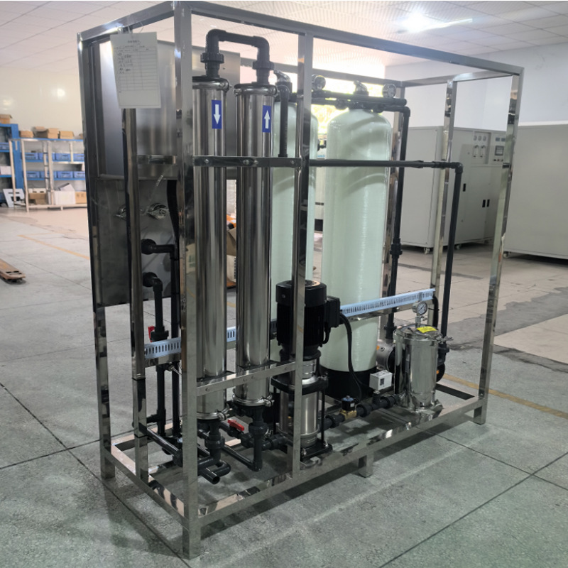 0.5t/h単段逆浸透水処理設備純水ミネラルウォーター設備メーカー直販英語パネル外