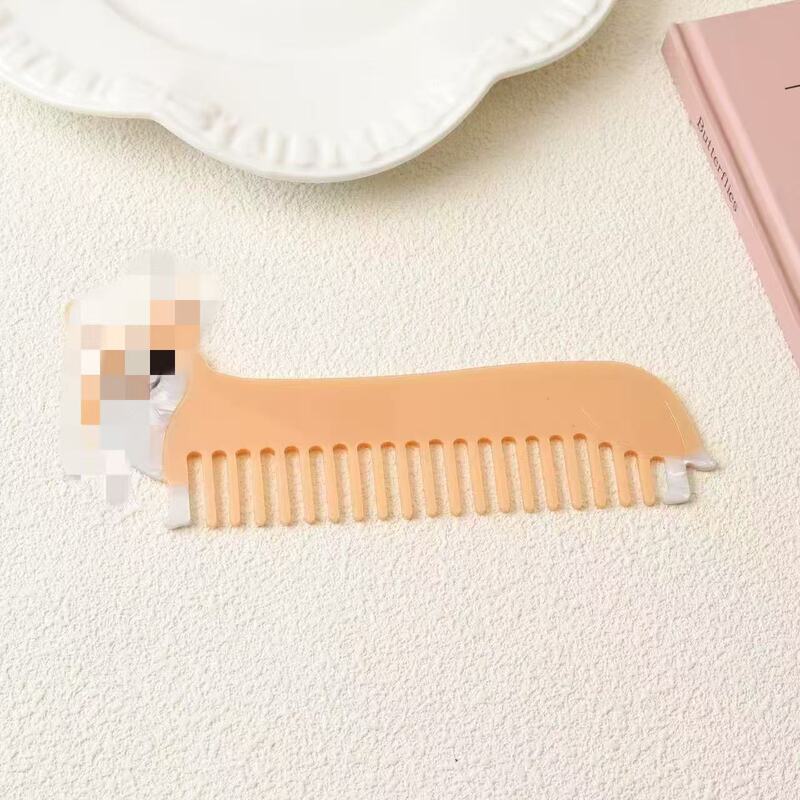 新しい子犬酢酸ヘアコームかわいいファッショナブルな帯電防止コームジャックダックスフント酢酸ヘアコーム|undefined