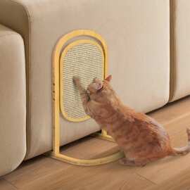 木质剑麻猫抓板日式猫玩具居家实木猫抓柱抓挠器宠物护甲板