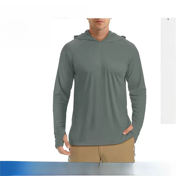 Outdoor Sun Protection Jacket, Hooded Pullover Sweatshirt, Uv Protection, Long-Sleeved Sun Protection Clothing, Hooded Pullover Sweatshirt