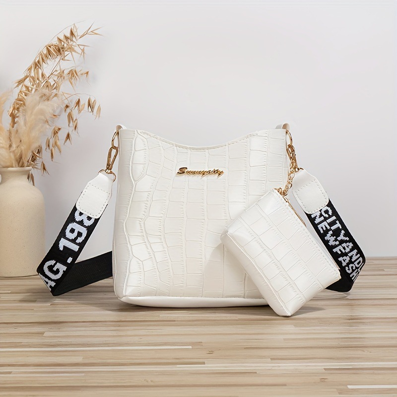 Bolsos transfronterizos nuevos cocodrilo bolsos personales bolsos de cubo bolsos de hombro simple bolsos de comercio exterior bolsos de mujer al por mayor