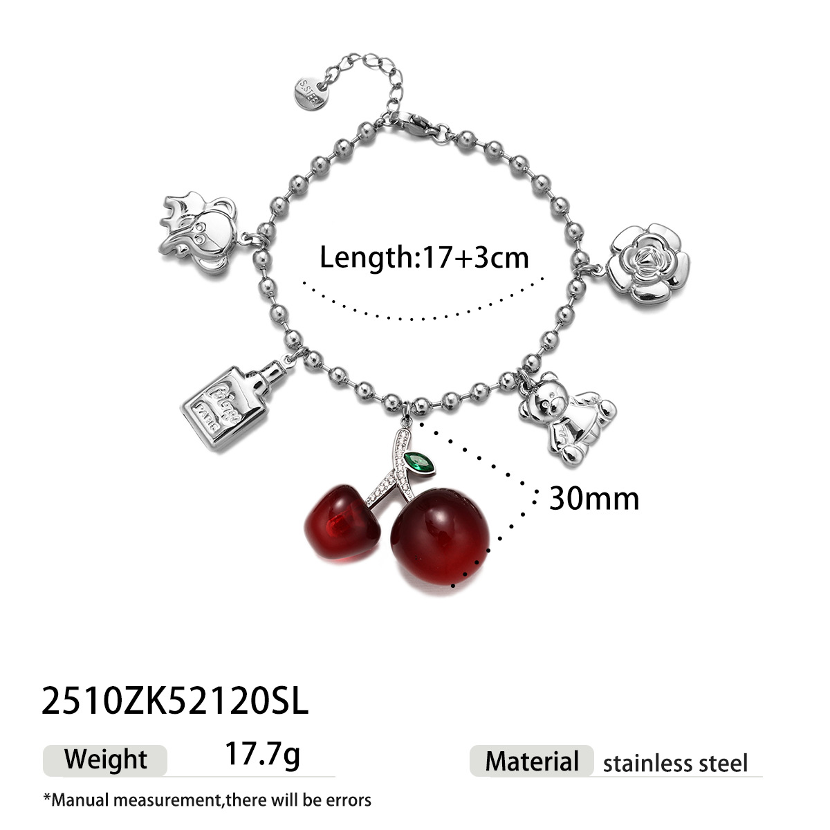 Tina Europa y los Estados Unidos no se desvanecen en la sensación de diseño pulsera de acero inoxidable lujoso nicho amor rosa joyas de pulsera de acero de titanio