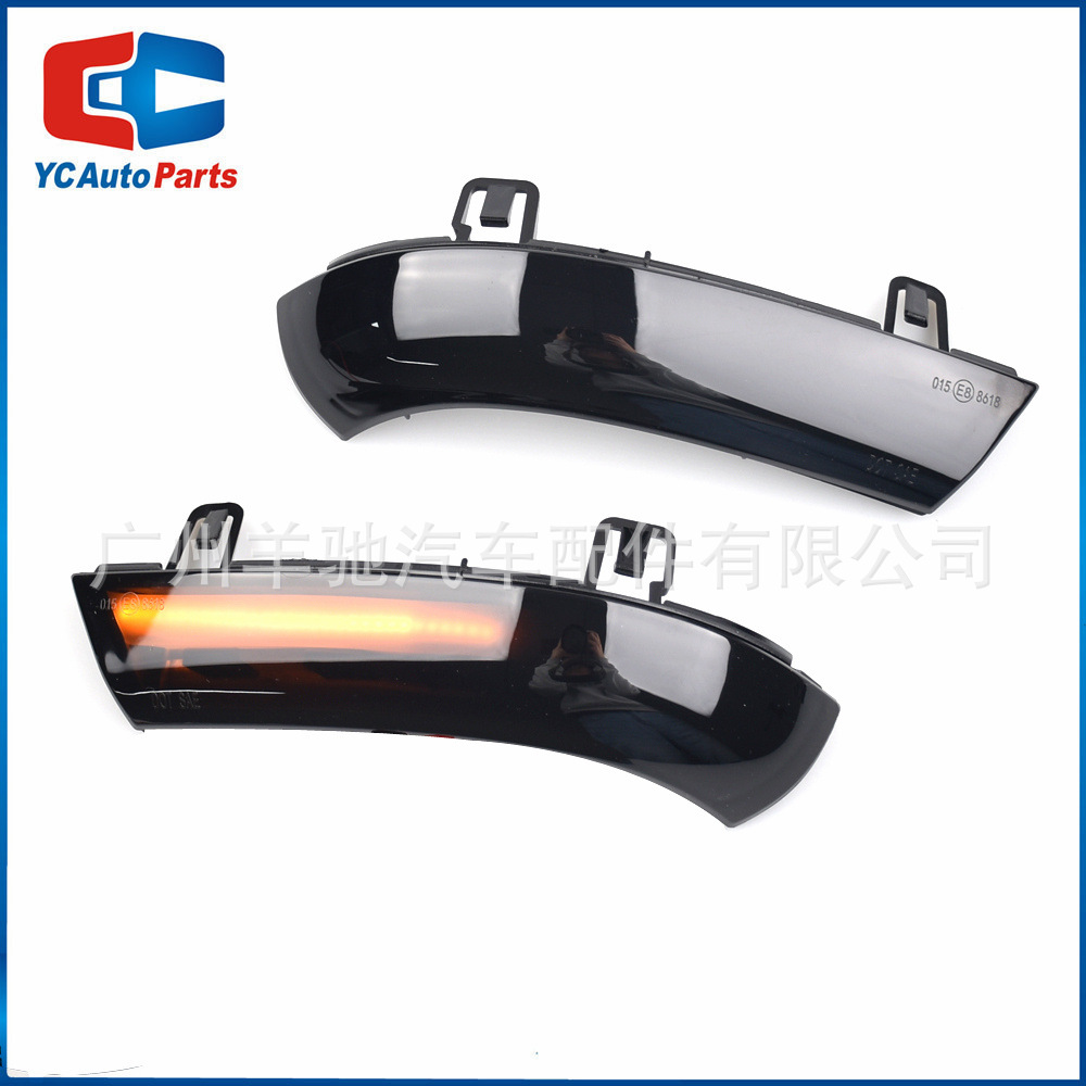 Aplicable a Volkswagen Golf 5 Jetta Passat luz de giro LED luz amarilla que fluye agua espejo retrovisor luz de señal