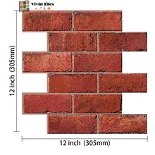 新款仿古红砖自粘墙贴 防水耐污 适用于吧台装饰室内美化店铺改装