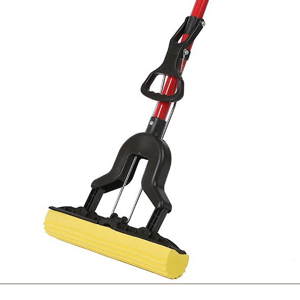 Mop Sponge Mop Flip-Flop Folding Water Squeezing Gum Cotton Mop Hand-Free Washing Lazy People Dry and Wet Household Multi-Power