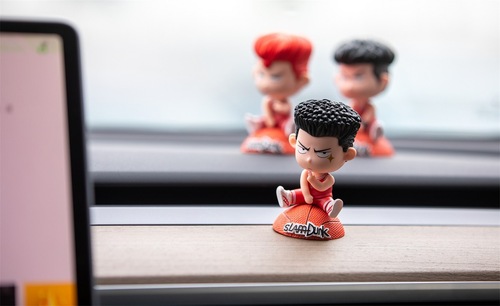 Q version of Slam Dunk 5 types of sitting balls, Sakuragi, Rukawa Kaede, Akagi Miyagi, Mitsui Hisashi, car boxed ornaments