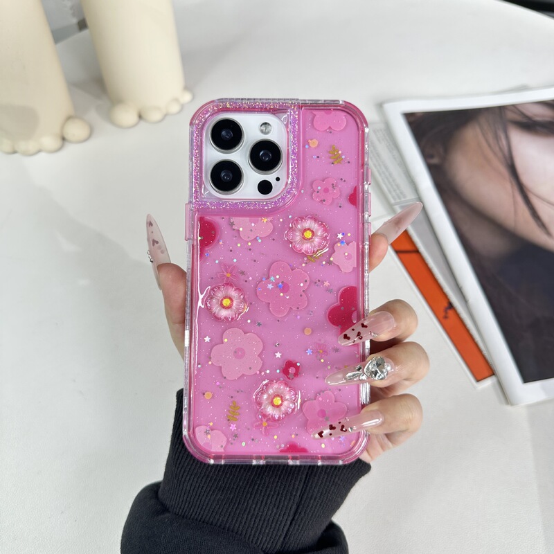 South American Cross-Border Factory Wholesale Phone Case with Fresh Floral Print Suitable for Sam A22A/22S Ins Style