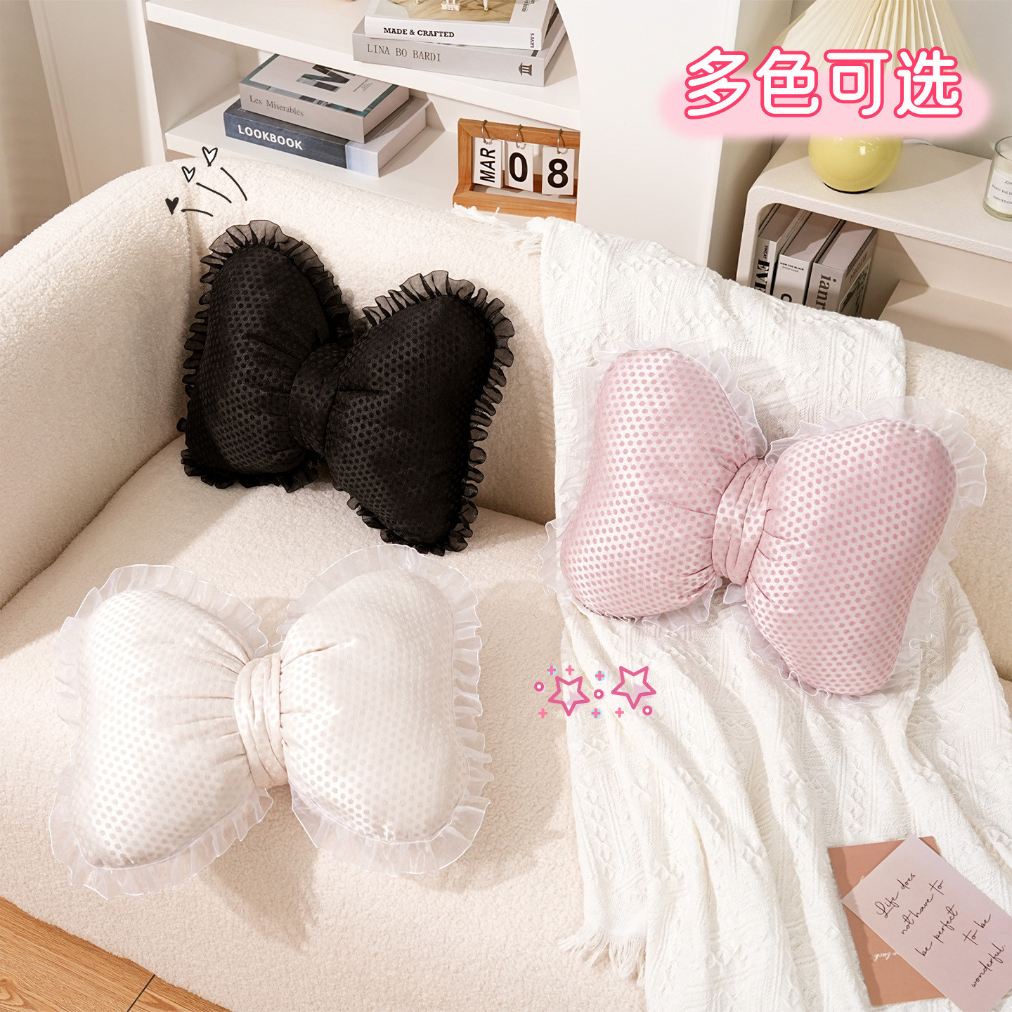 Sofa Living Room Cushion Lace Butterfly Pillow Bay Window Bedroom Decorative Pillow Home Cushion Sample Room Decoration Cushion