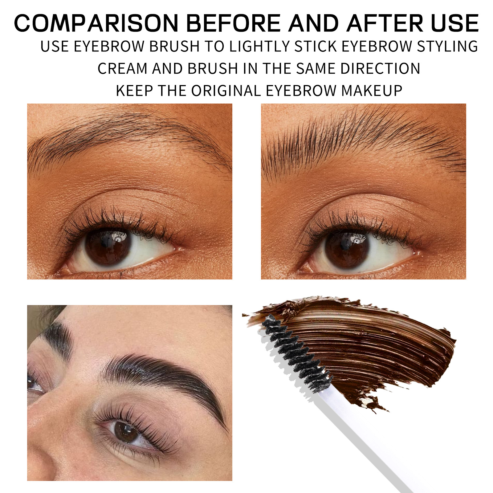 Julystar Eyebrow Gel is a water-resistant, non-smudging, natural and three-dimensional liquid that dries quickly undefined