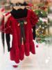 Christmas children's sleevless dress with bow, skirt, evening dress for princess, western style