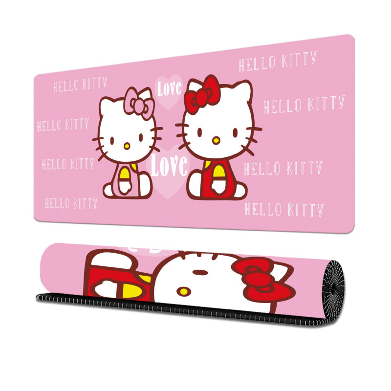 サンリオ ハローキティ ハローキティ 漫画マウスパッド KT 猫 かわいい アニメ 滑り止め 大型コンピュータデスクパッド|undefined