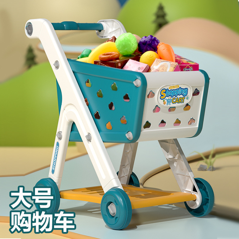 Children's realistic smart big shopping cart for boys and girls